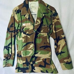 U.S. Army Camouflage Military Jacket - Green and Brown